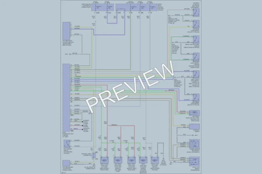 2008 Subaru Outback Power Door Locks wiring diagram preview