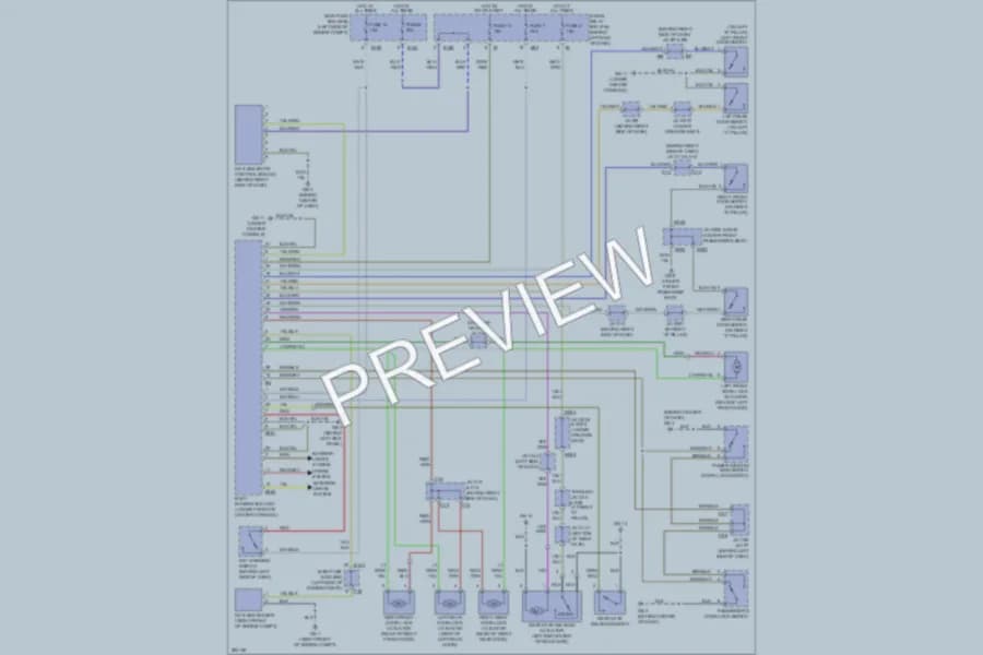 2008 Subaru Tribeca Power Door Locks wiring diagram preview