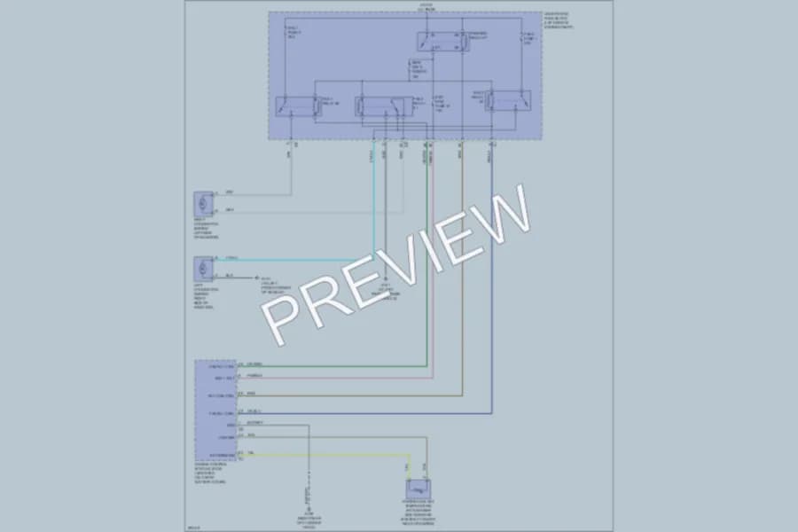 2008 Suzuki XL7 Cooling Fan wiring diagram preview