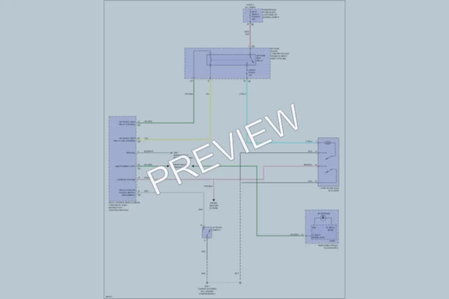 2008 Suzuki XL7 Trunk Tailgate Fuel Door wiring diagram preview