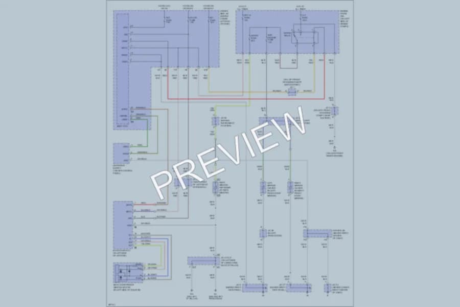 2008 Toyota 4Runner Defoggers wiring diagram preview