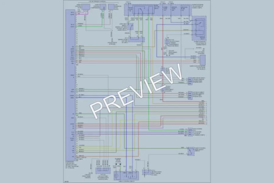 2008 Toyota 4Runner Electronic Suspension wiring diagram preview