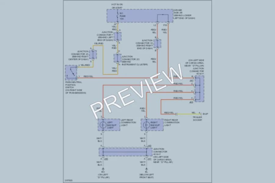 2008 Toyota 4Runner Exterior Lights wiring diagram preview