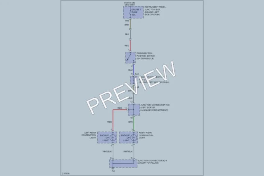 2008 Toyota Avalon Exterior Lights wiring diagram preview