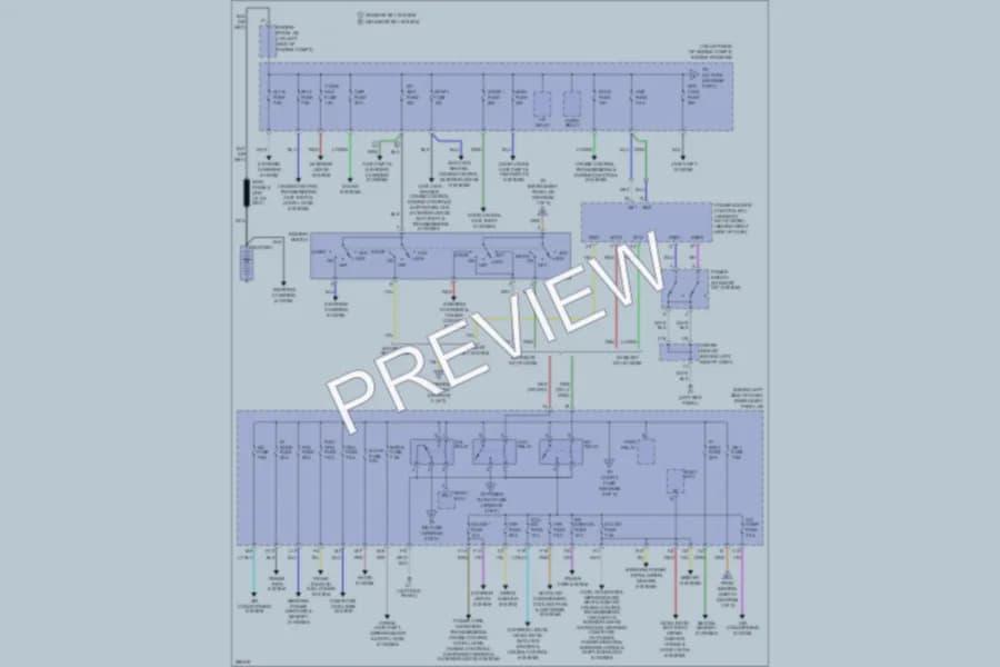 2008 Toyota Avalon Power Distribution wiring diagram preview