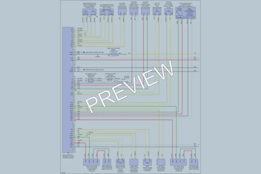 2008 Toyota Camry Supplemental Restraints wiring diagram preview