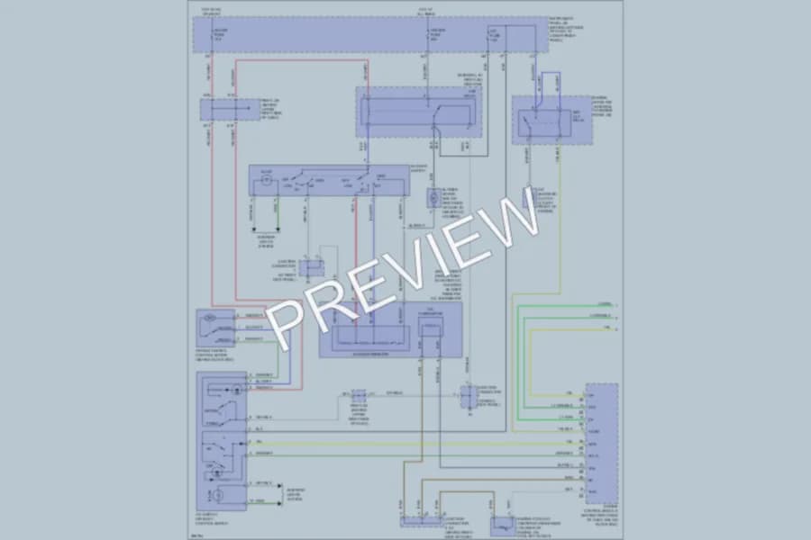2008 Toyota Corolla Air Conditioning wiring diagram preview