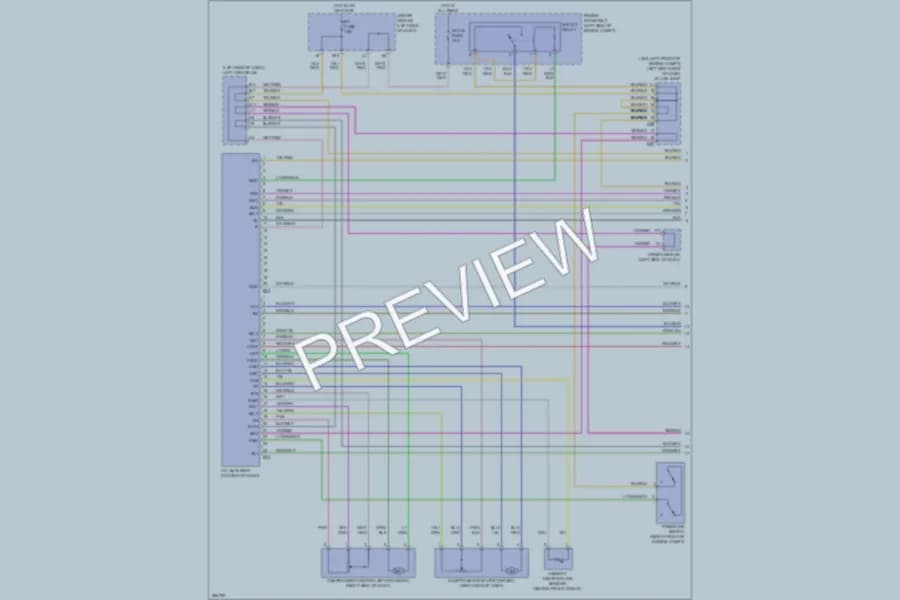 2008 Toyota FJCruiser Air Conditioning wiring diagram preview