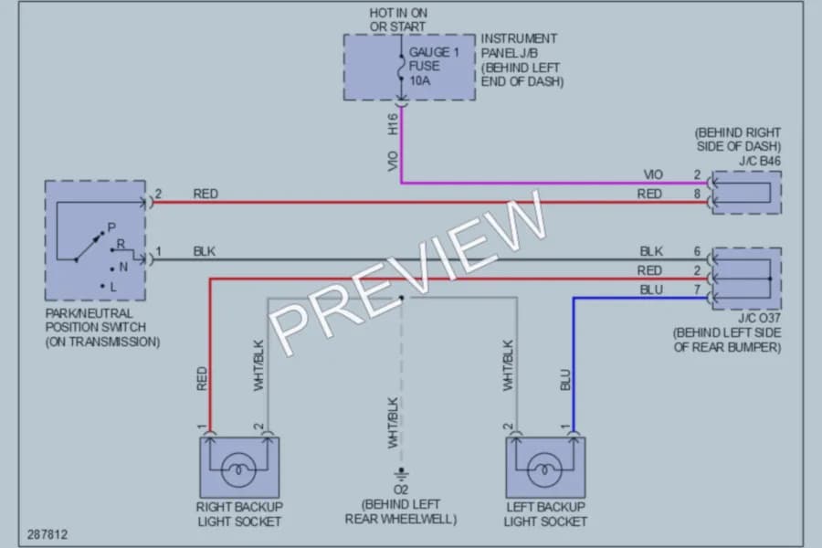 2008 Toyota Highlander Exterior Lights wiring diagram preview