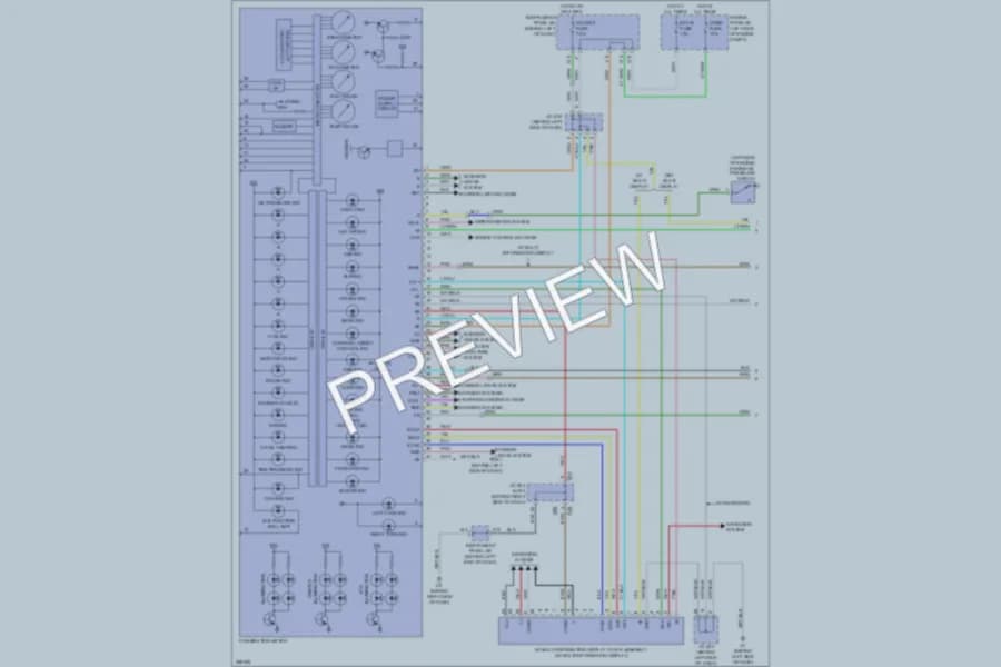 2008 Toyota HighlanderHybrid Instrument Cluster wiring diagram preview