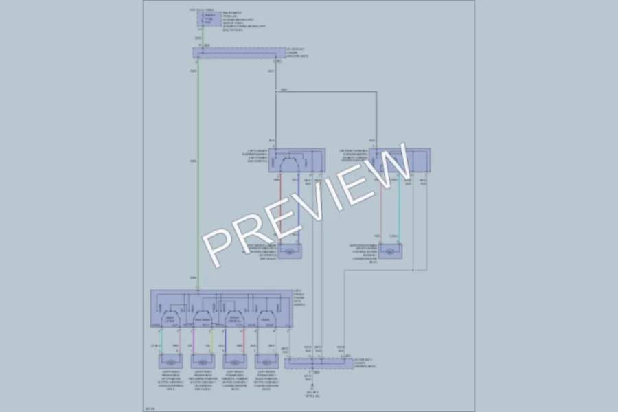 2008 Toyota HighlanderHybrid Power Seats wiring diagram preview