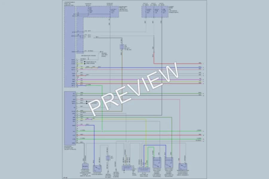 2008 Toyota HighlanderHybrid Trunk Tailgate Fuel Door wiring diagram preview