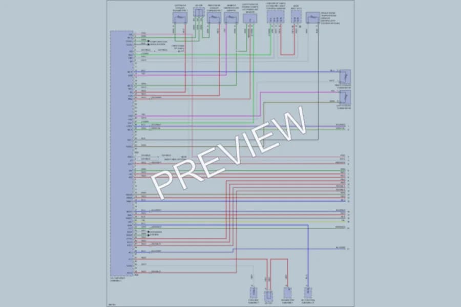 2008 Toyota LandCruiser Air Conditioning wiring diagram preview