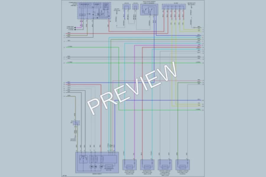 2008 Toyota LandCruiser Anti Theft wiring diagram preview