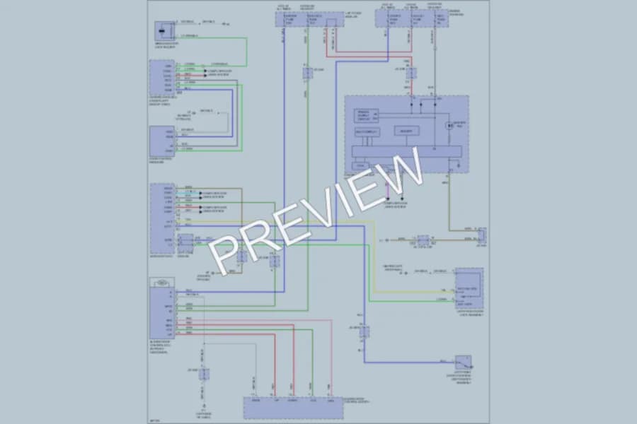 2008 Toyota LandCruiser Power Top Sunroof wiring diagram preview