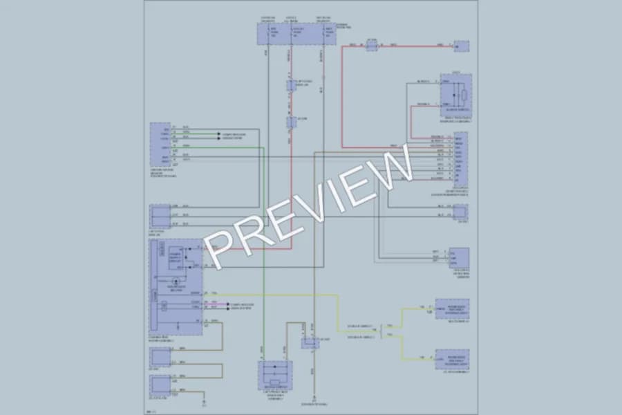 2008 Toyota LandCruiser Warning Systems wiring diagram preview
