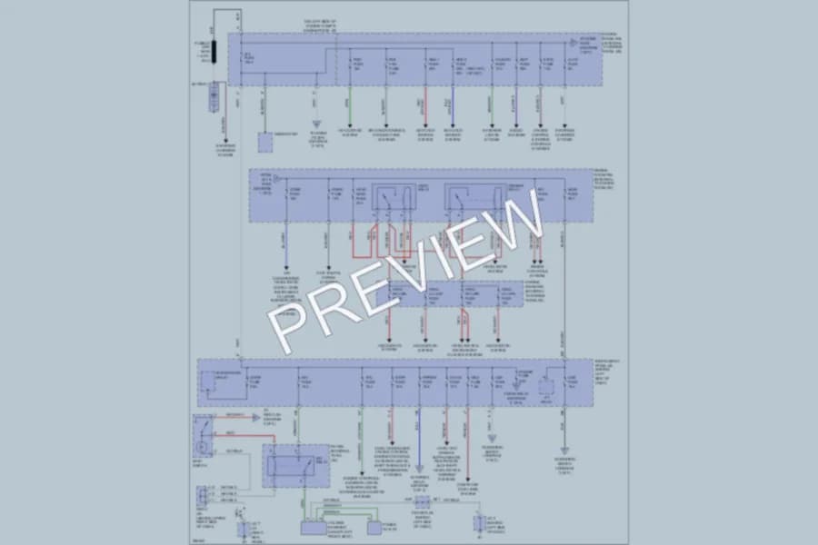 2008 Toyota Matrix Power Distribution wiring diagram preview