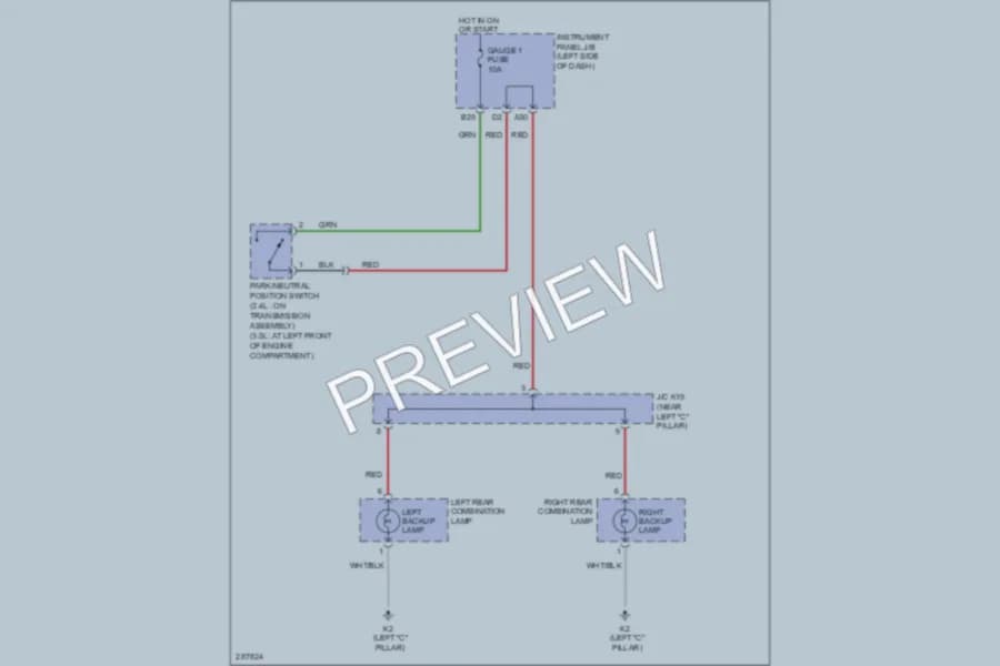 2008 Toyota RAV4 Exterior Lights wiring diagram preview