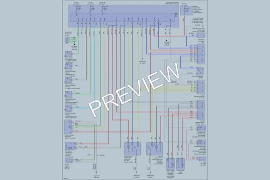 2008 Toyota RAV4 Power Door Locks wiring diagram preview