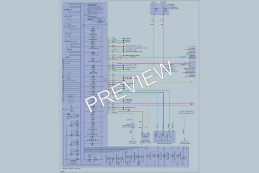 2008 Toyota Sequoia Instrument Cluster wiring diagram preview