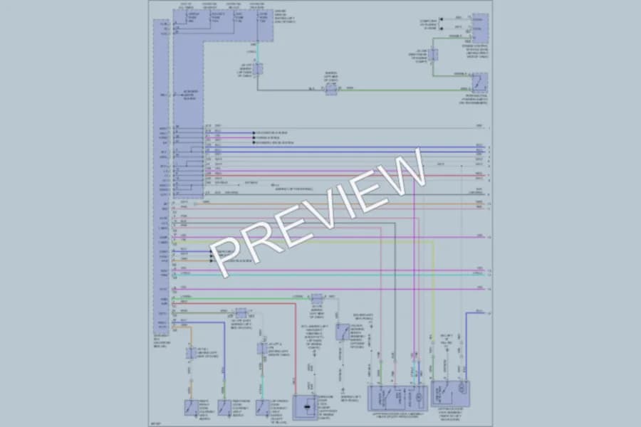 2008 Toyota Sequoia Power Door Locks wiring diagram preview