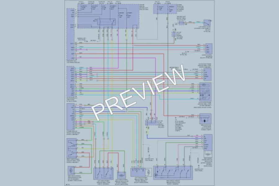 2008 Toyota Sequoia Power Windows wiring diagram preview
