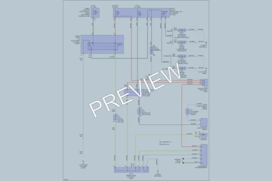 2008 Toyota Sienna Defoggers wiring diagram preview