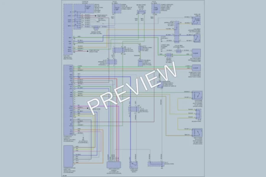 2008 Toyota Sienna Trunk Tailgate Fuel Door wiring diagram preview