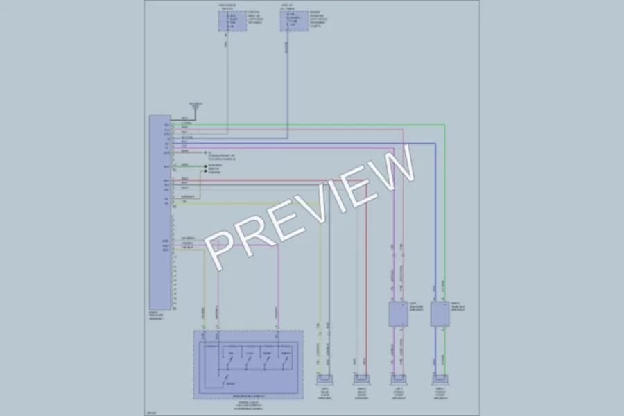 2008 Toyota Tacoma Radio wiring diagram preview
