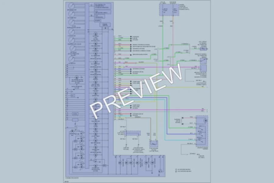 2008 Toyota Tundra Instrument Cluster wiring diagram preview