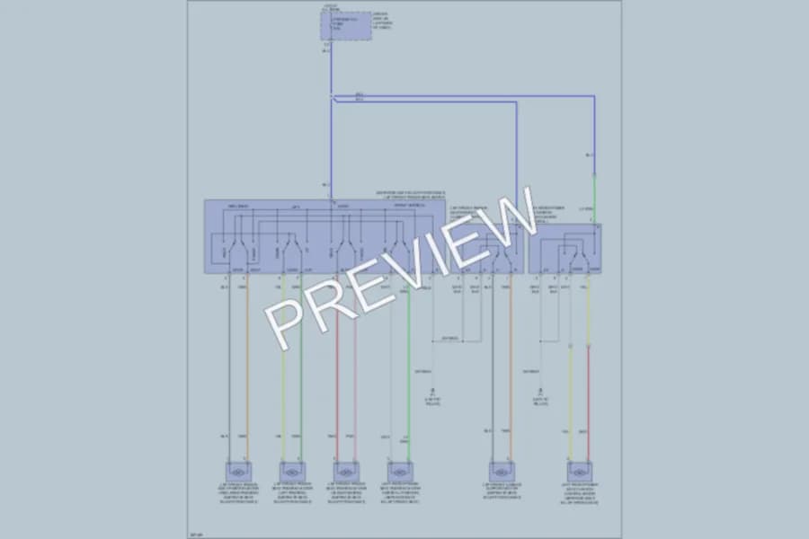 2008 Toyota Tundra Power Seats wiring diagram preview