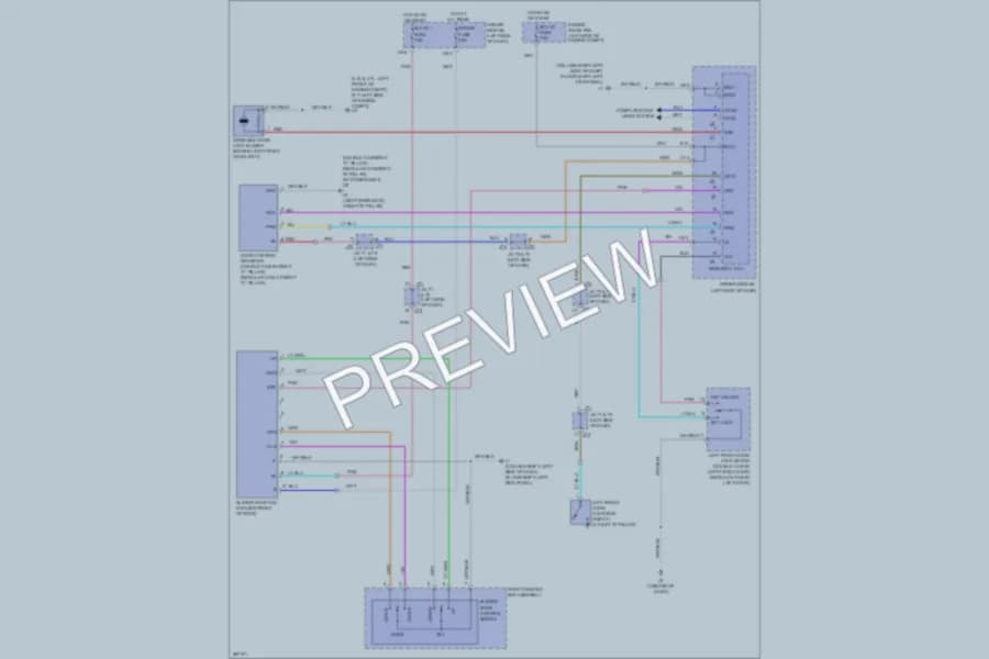 2008 Toyota Tundra Power Top Sunroof wiring diagram preview