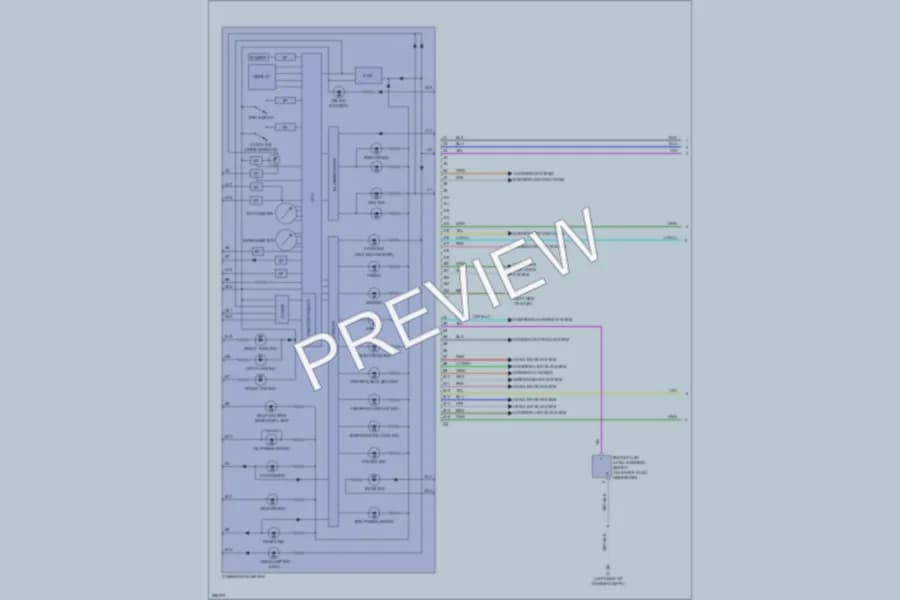 2008 Toyota Yaris Instrument Cluster wiring diagram preview