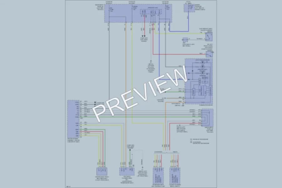 2008 Toyota Yaris Warning Systems wiring diagram preview