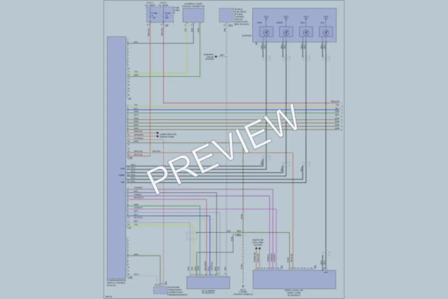 2008 Volkswagen Eos Navigation wiring diagram preview