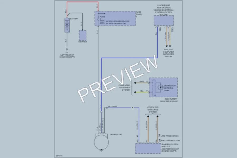 2008 Volkswagen Eos Starting Charging wiring diagram preview