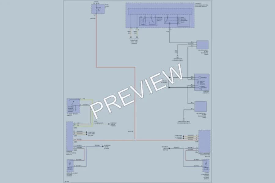 2008 Volkswagen GLI Defoggers wiring diagram preview