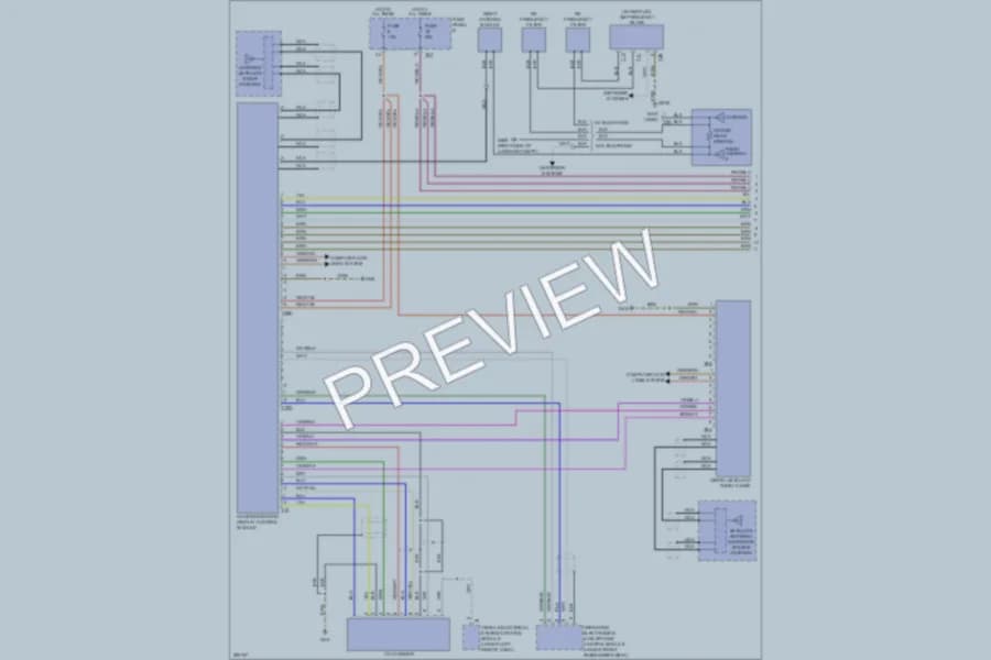 2008 Volkswagen GTI Navigation wiring diagram preview