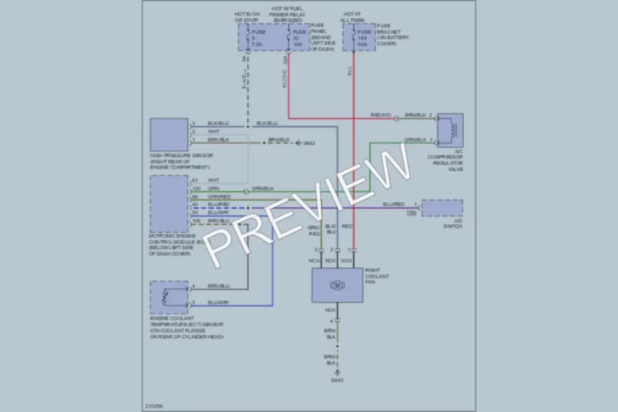 2008 Volkswagen NewBeetle Cooling Fan wiring diagram preview