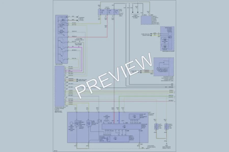 2008 Volkswagen Passat Headlights wiring diagram preview