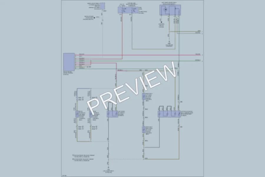 2008 Volkswagen Passat Power Seats wiring diagram preview