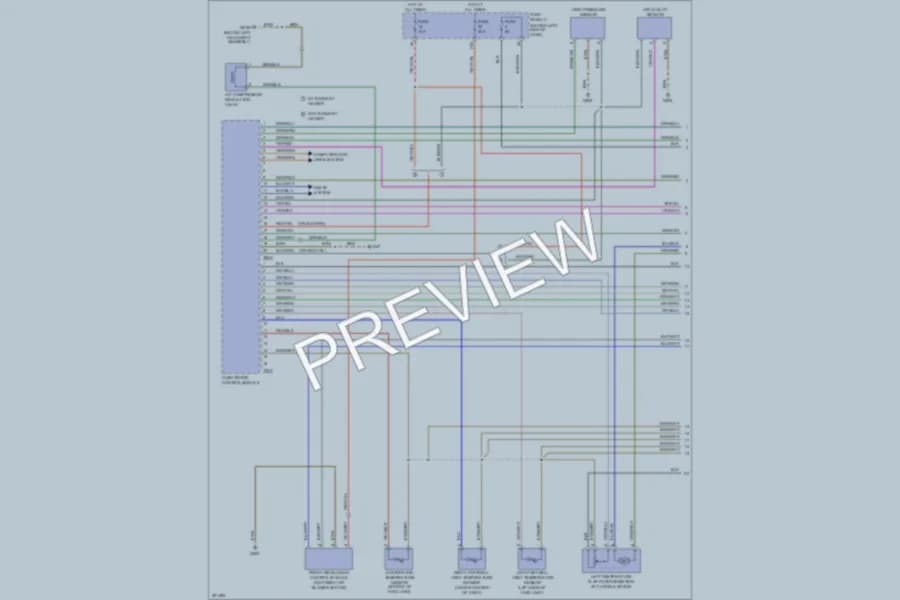 2008 Volkswagen Rabbit Air Conditioning wiring diagram preview