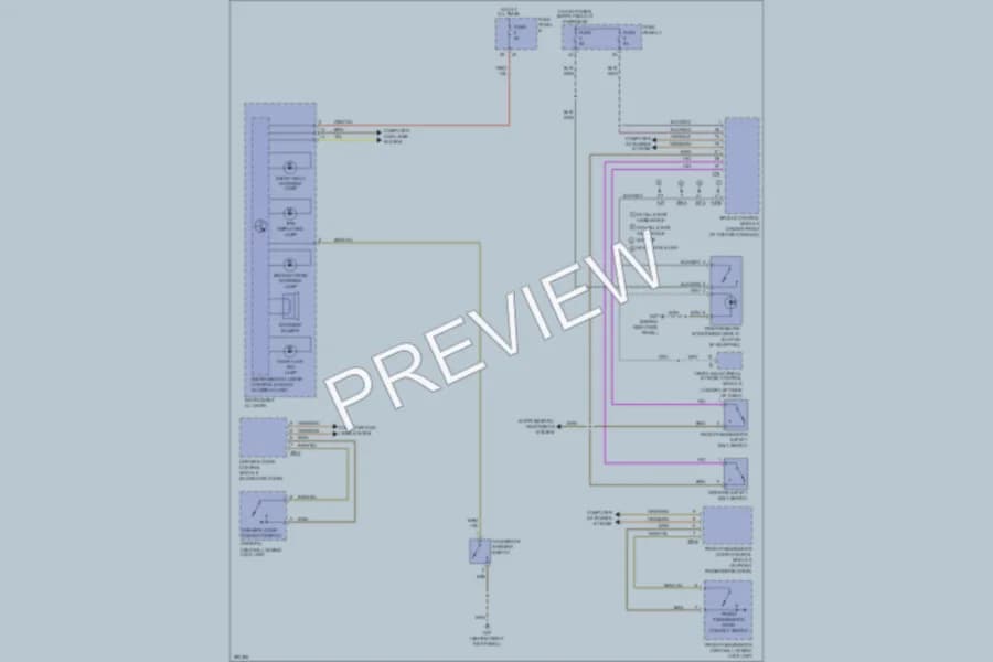 2008 Volkswagen Rabbit Warning Systems wiring diagram preview