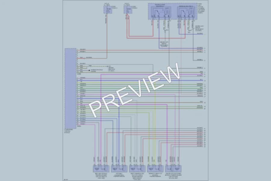 2008 Volkswagen Touareg Air Conditioning wiring diagram preview