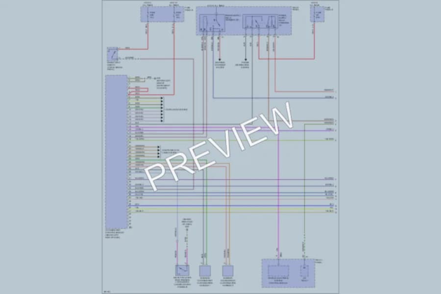 2008 Volkswagen Touareg Anti Theft wiring diagram preview