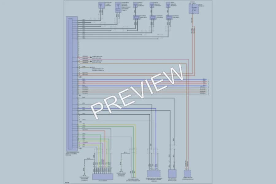 2008 Volkswagen Touareg Navigation wiring diagram preview