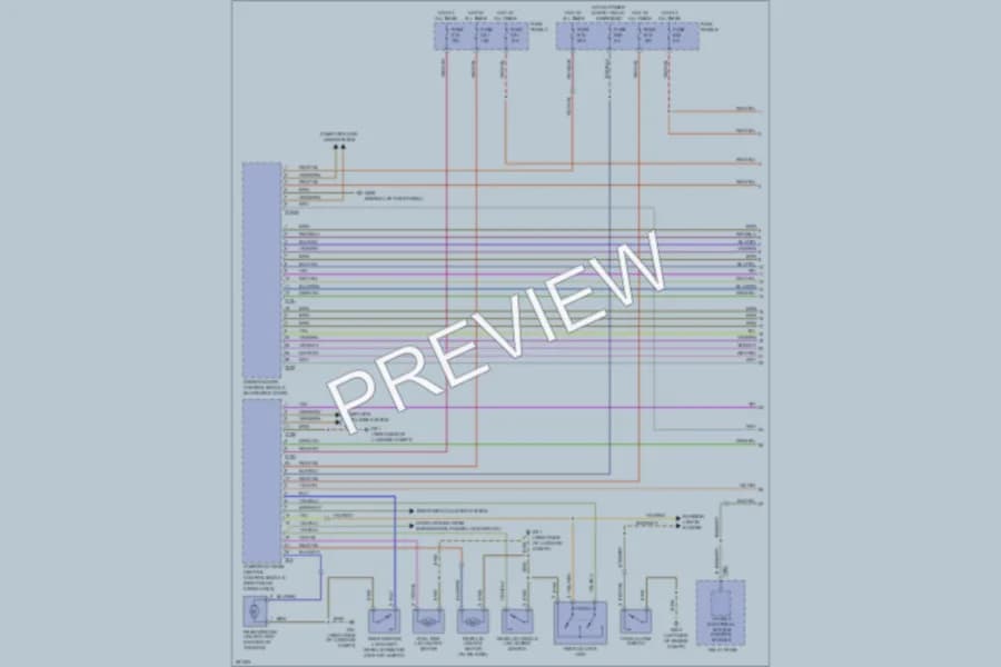 2008 Volkswagen Touareg Power Door Locks wiring diagram preview