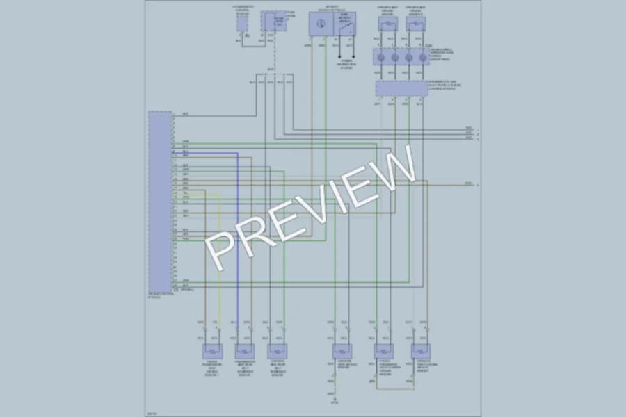 2008 Volkswagen Touareg Supplemental Restraints wiring diagram preview