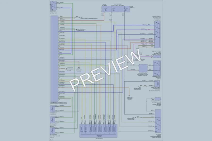2008 Volkswagen Touareg Transmission wiring diagram preview