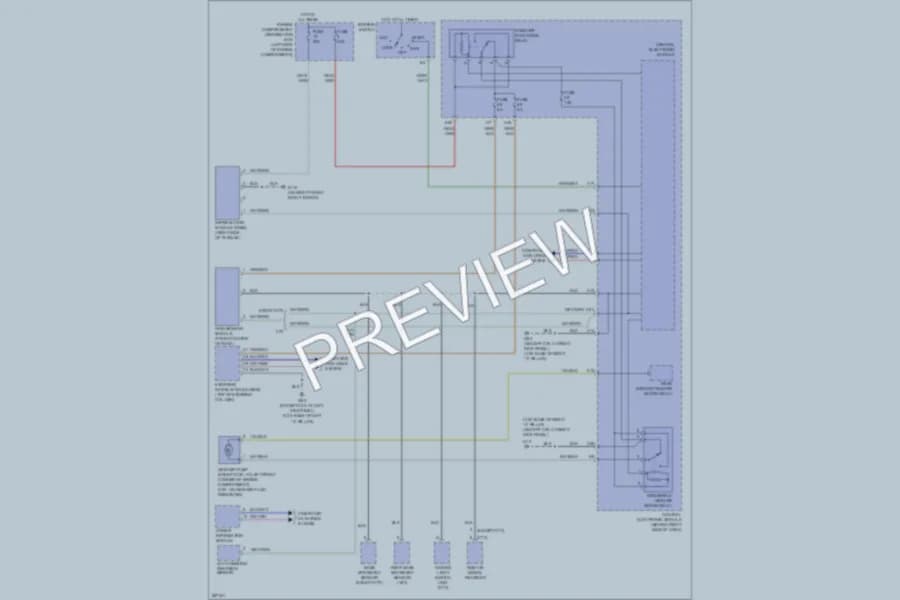 2008 Volvo C30 Wiper Washer wiring diagram preview